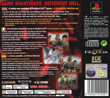 Resident Evil - Survivor (US) box cover back